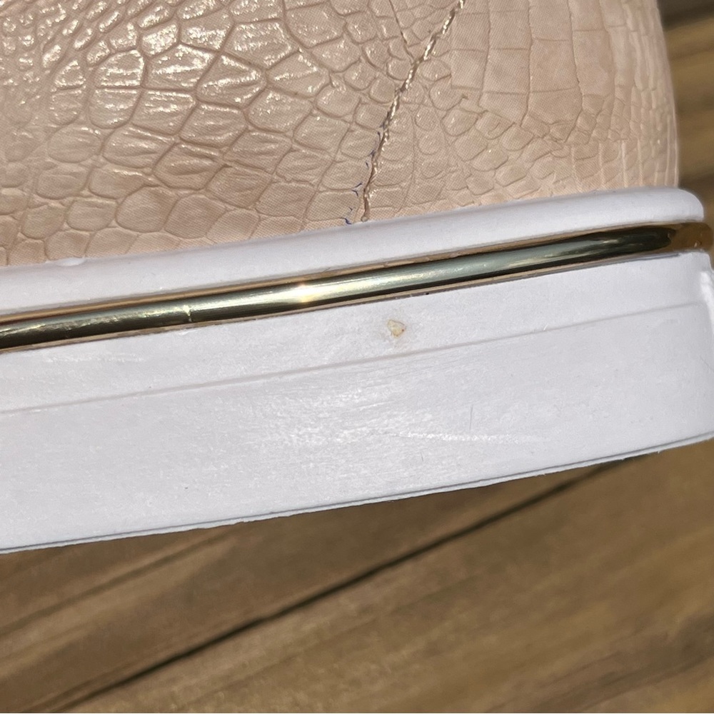 Blush Snake Embossed Loafers! NEW! - Picture 8 of 10